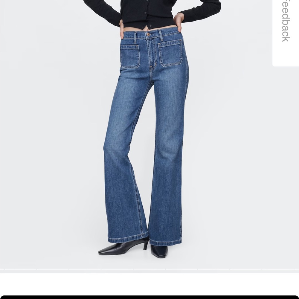 GAP High Rise '70s Flare Jeans 27R